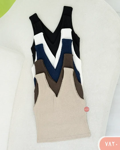 تاپ یقه هفت کرکره ای 7820