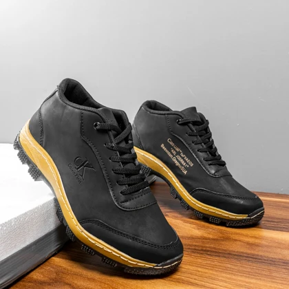 نیم بوت مردانه مشکی CK ویژه مدل Behdad
