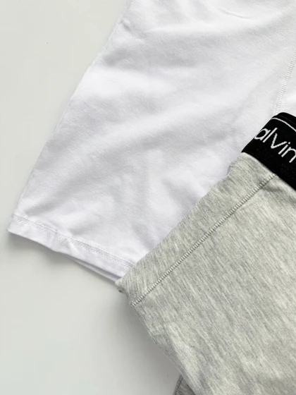 شورت پادار مردانه نخ پنبه کش مشکی کلوین کلاین Calvin Klein مرلین Marilyn