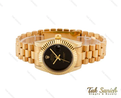 ساعت رولکس زنانه طلایی مدل دیت جاست Rolex-3621-L