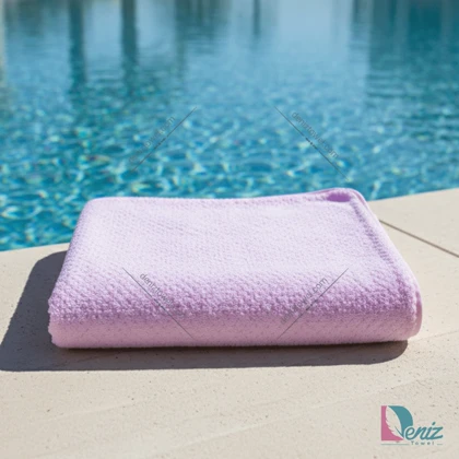 حوله استخری میکروفایبر لایف رنگ یاسی