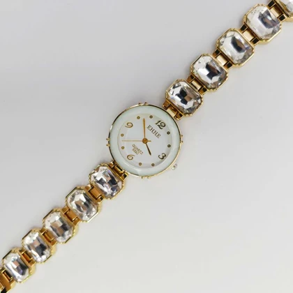 ساعت مچی زنانه مجلسی EHHE نگین‌دار با موتور کوارتز