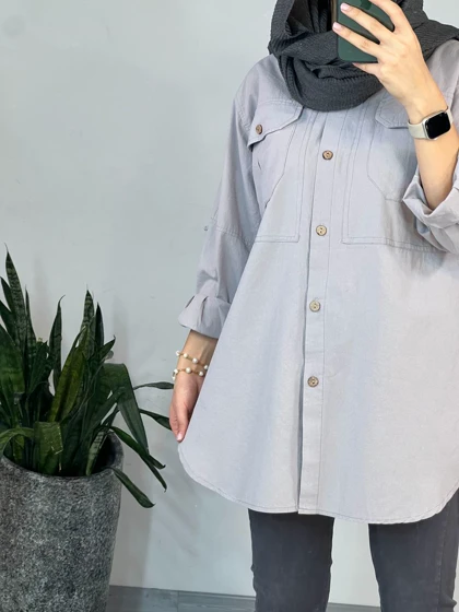 مانتو بلند لینن آلاله