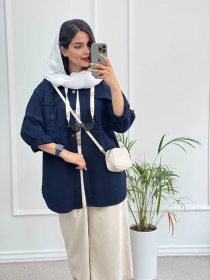 مانتو کتان ساتین