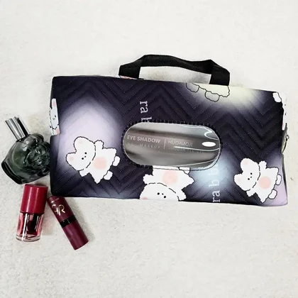 کیف آرایشی دسته‌دار طرح Rabbit مدل پنجره‌دار