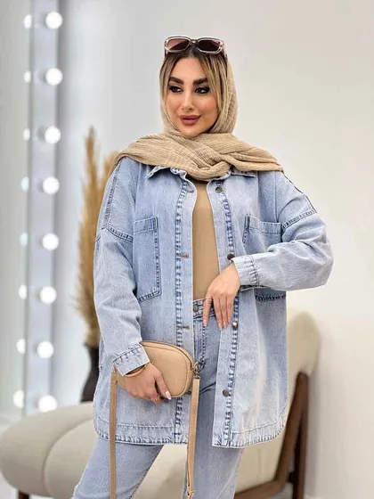 مانتو جین دو جیب
