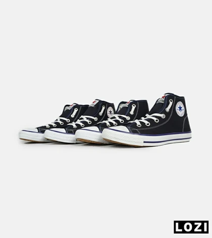 کفش کتانی ساق‌دار مردانه و زنانه سرمه ای All STAR مدل 7089