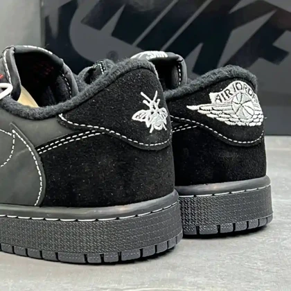 کفش نایک ایر جردن وان لو تراویس اسکات بلک فانتوم Nike Air Jordan 1 Low Travis Scott Black Phantom