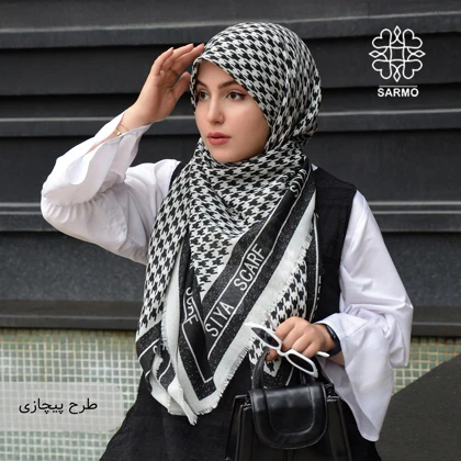 روسری نخ پنبه پیچازی