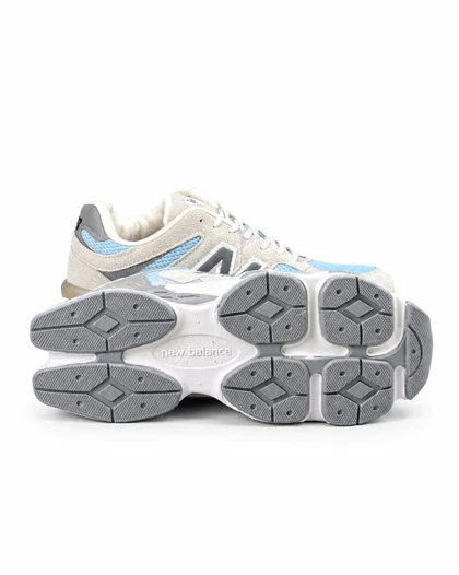 کفش کتانی بزرگ پا مدل نیوبالانس 9060 کرم آبی New Balance 9060