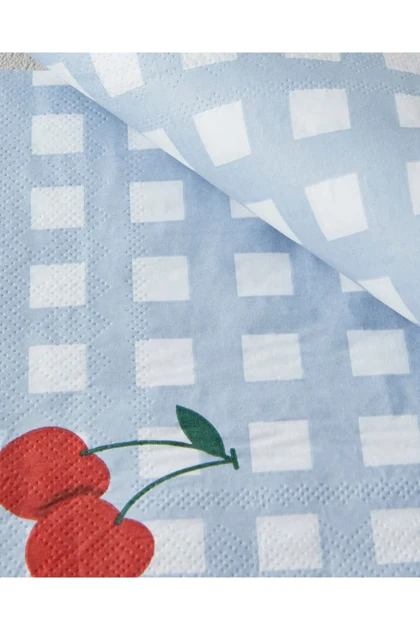 دستمال کاغذی English Home مدل Cherry Cherry کاغذی - آبی