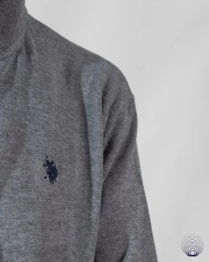 پلیور یقه اسکی مردانه U.S.Polo Assn – دو رنگ کاربردی کد 17486