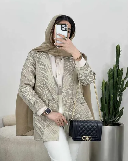 کت مزونی یقه آمریکایی(2)کد3369