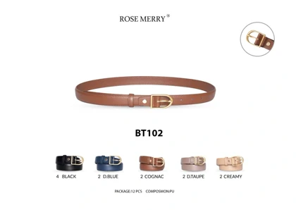 کمربند زنانه رزمری مدل Rose Merry BT102