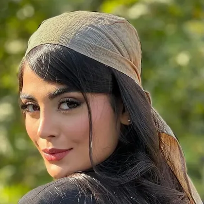 روسری سربند دخترانه زنانه نخی/ خود طرح