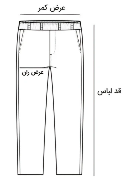 شلوار جین مردانه مام فیت 21372