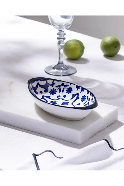 بشقاب سرو مدل Reve Bleu Ellis Bone China