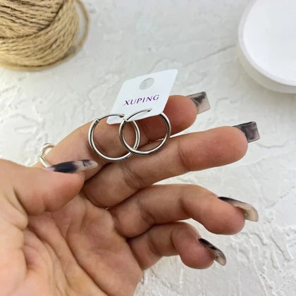 گوشواره حلقه‌ای ژوپینگ - استایل مینیمال