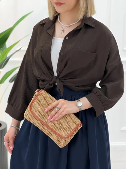 شومیز آستین بلند زنانه رونیکا