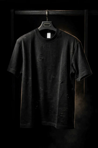 تیشرت زاپ‌دار لش مشکی با کیفیت و تنخور استثنایی