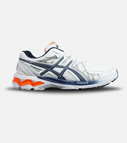 کفش کتانی سفید سرمه ای نارنجی ASICS KAYANO 20