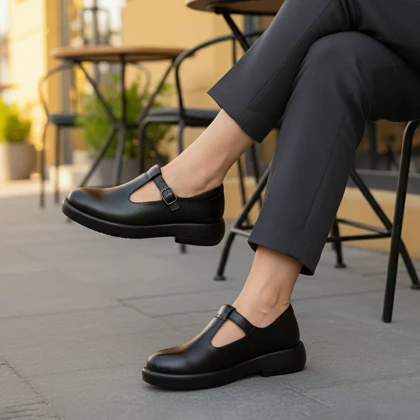 کفش چرم زنانه مدل لیزا کد 21735