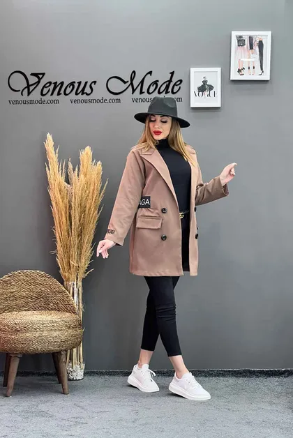 مانتو کتی کمرکش BALENCIAGA