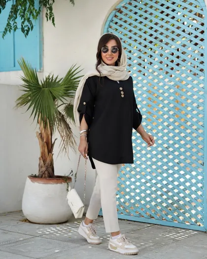 مانتو شومیزی مدل آیسل کد 703