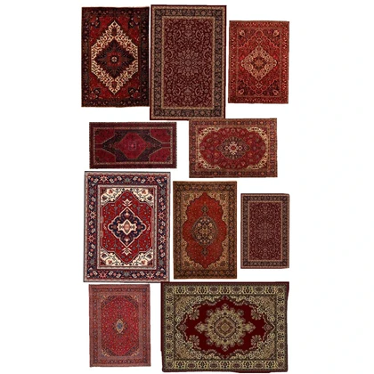 استیکر پارچه و لباس پاد آفرین مدل فرش ایرانی کد 4539