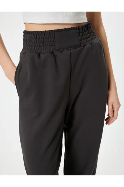 شلوار ورزشی Jogger با جیب کمر بلند و مناسب مناسب 5WAL40009IK