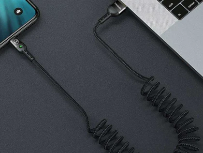 کابل شارژ سریع و انتقال داده تایپ سی تلفنی مک دودو Mcdodo CA-642 Data Coiled Type-C Cable 1.8M
