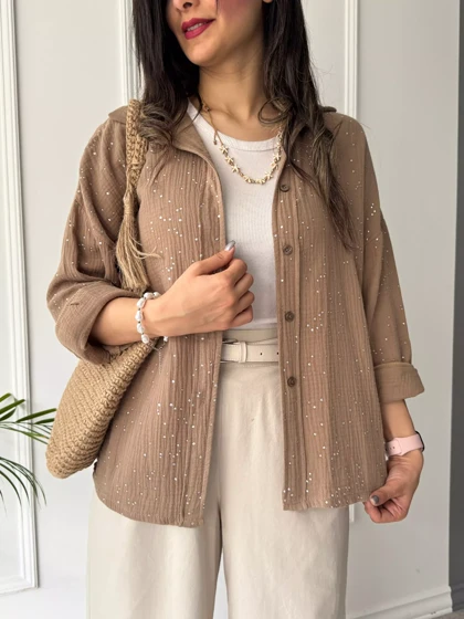 مانتو شومیزی پاستیلی میلانی