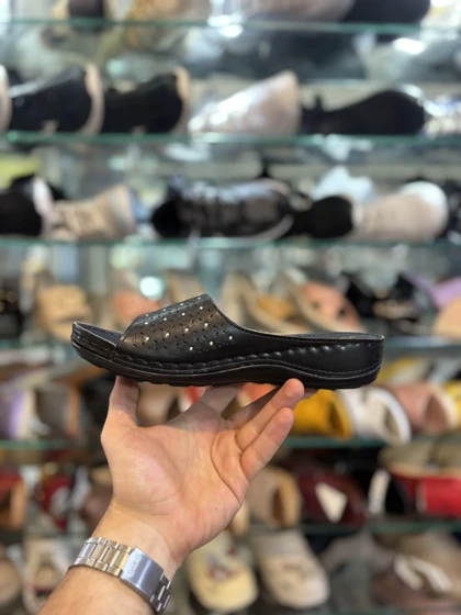 صندل زنانه طبی صحرا مشکی