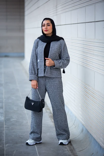 مانتو شلوار برفی الین