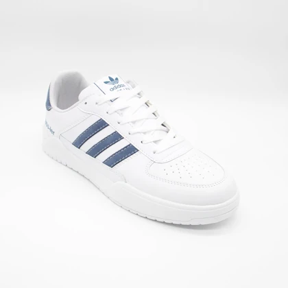 کتانی آدیداس داسلر سفید سرمه ای بزرگپا کد 6063