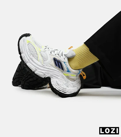 کفش کتانی سفید لیمویی BALENCIAGA 10XL