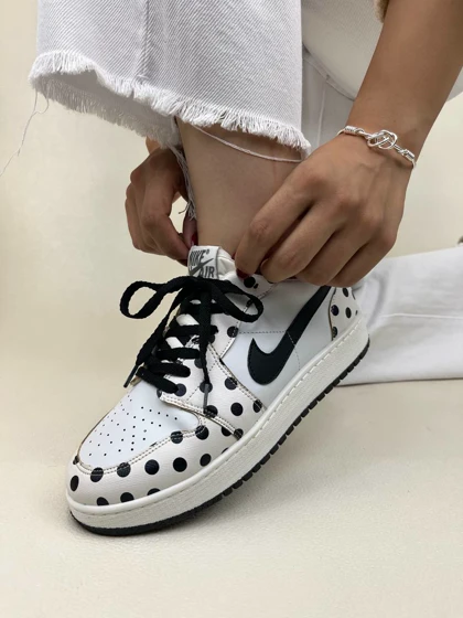 کتانی ونی خالدار ایر فورس نایک کوتاه NIKE limitted edation کد 950