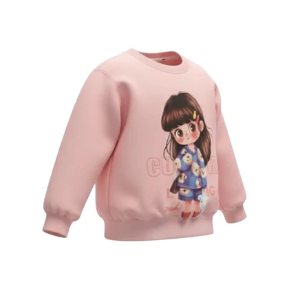 ست سویشرت آستین بلند و شلوار راحتی دخترانه مدل PJ1426