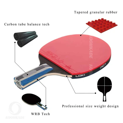 راکت پینگ پنگ لوکی مدل 2 ستاره RXTON 1