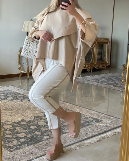 شومیز شلوار جلو نواری