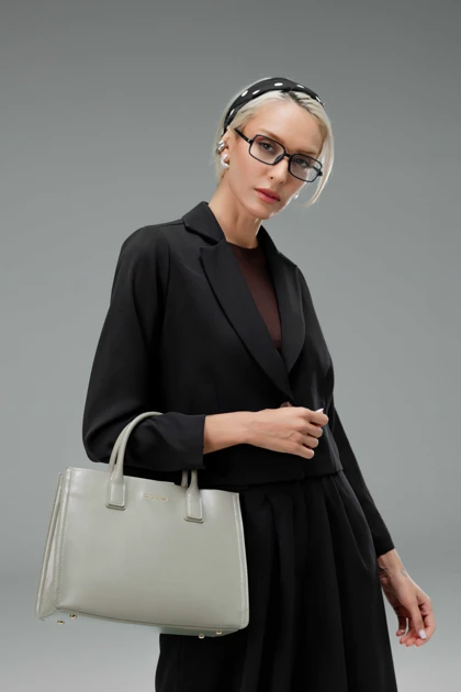 کیف دستی زنانه چرم مصنوعی دسته دار دیوید جونز DAVIDJONES