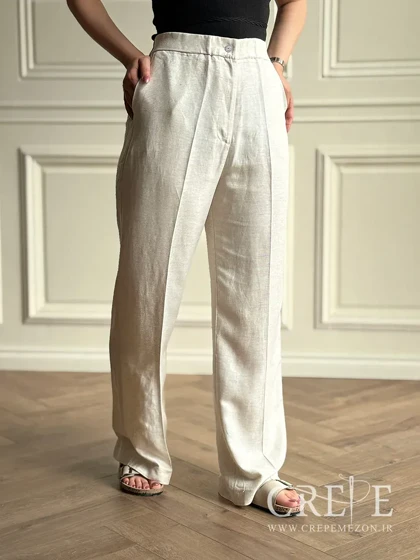 شلوار بگ لینن قد 110