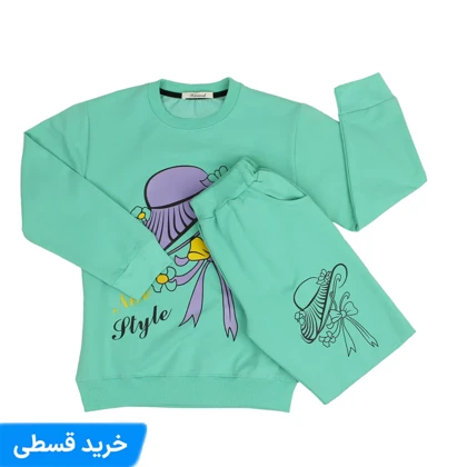 ست دخترانه دورس و شلوار | ست دخترانه 2 تکه بلوز شلوار
