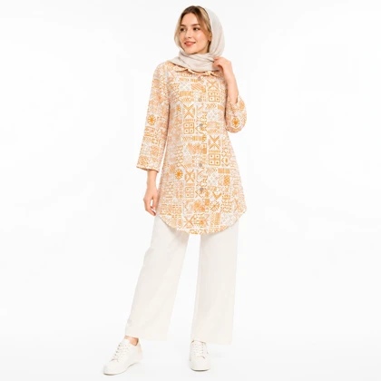 مانتو زنانه لینن گندم کد 83