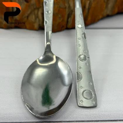 قاشق استیل 6 عددی توپی