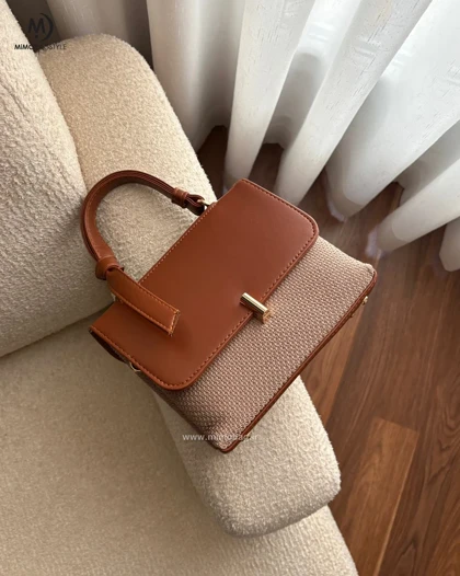 کیف زنانه دوخونه رافیا