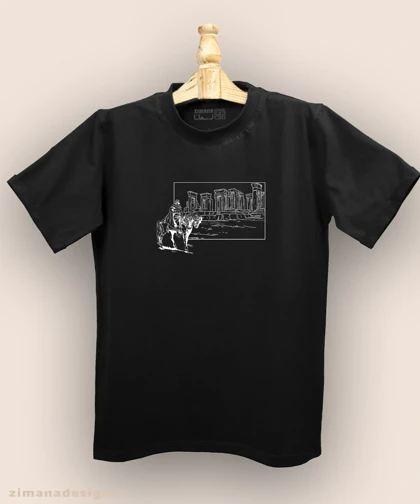 تیشرت مردانه و زنانه اصیل ایرانی طرح نگاه کوروش بزرگ