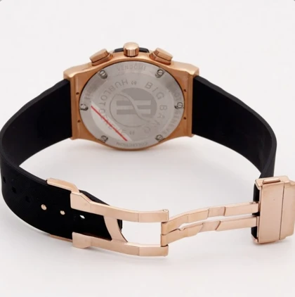 ساعت هابلوت سه موتوره مردانه رزگلد مشکی(کرنوگراف) Hublot Diamonds Rosegold