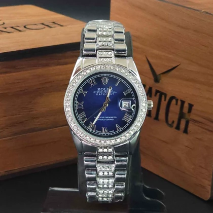 ساعت مچی زنانه رولکس دیت جاست Datejust با موتور کوارتز ژاپن و قفل پروانه ای کد 6