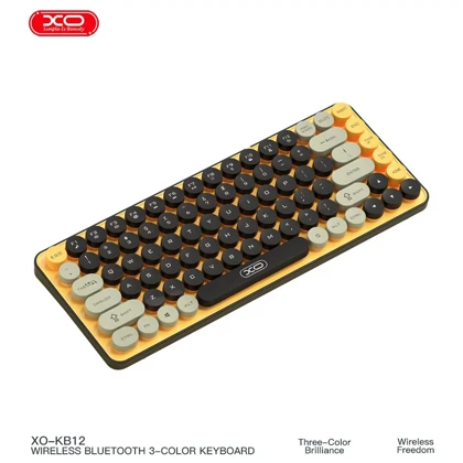 کیبورد بلوتوثی ایکس او XO مدل KB-12 با اتصال دوگانه